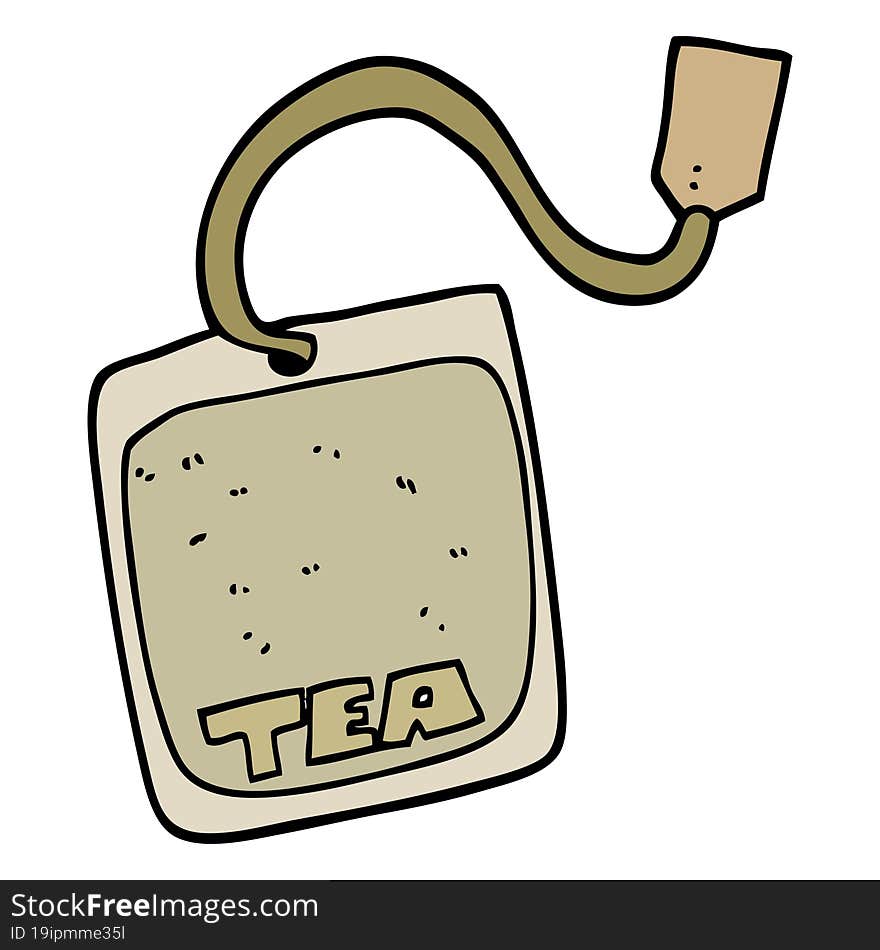 cartoon tea bag