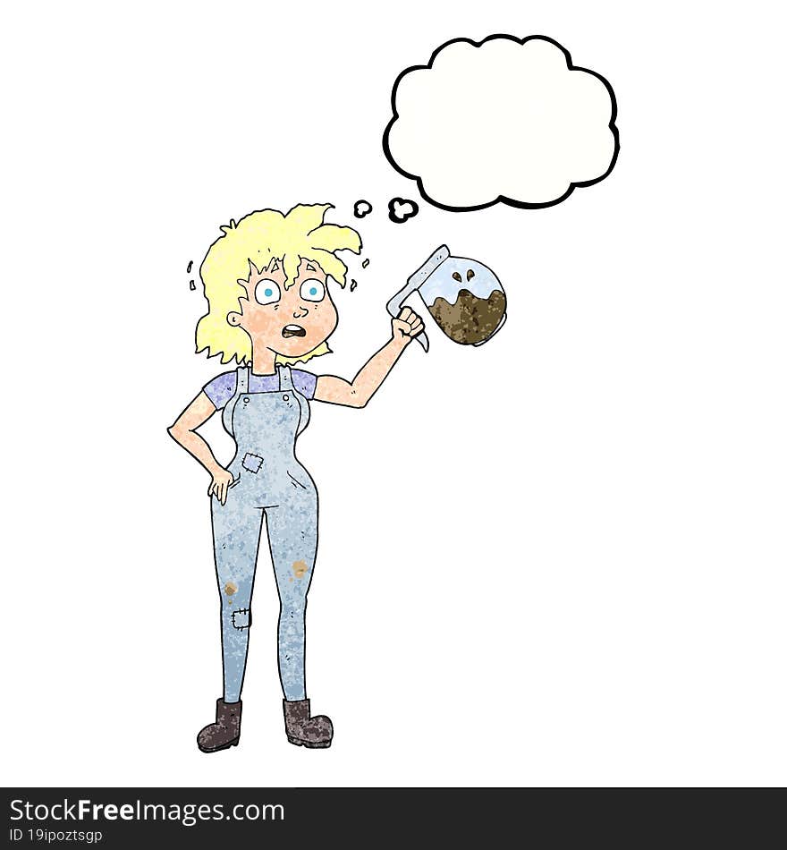 too much coffee freehand drawn thought bubble textured cartoon. too much coffee freehand drawn thought bubble textured cartoon