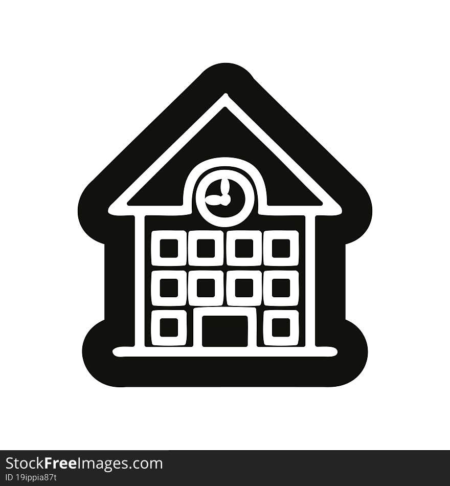 school house icon symbol