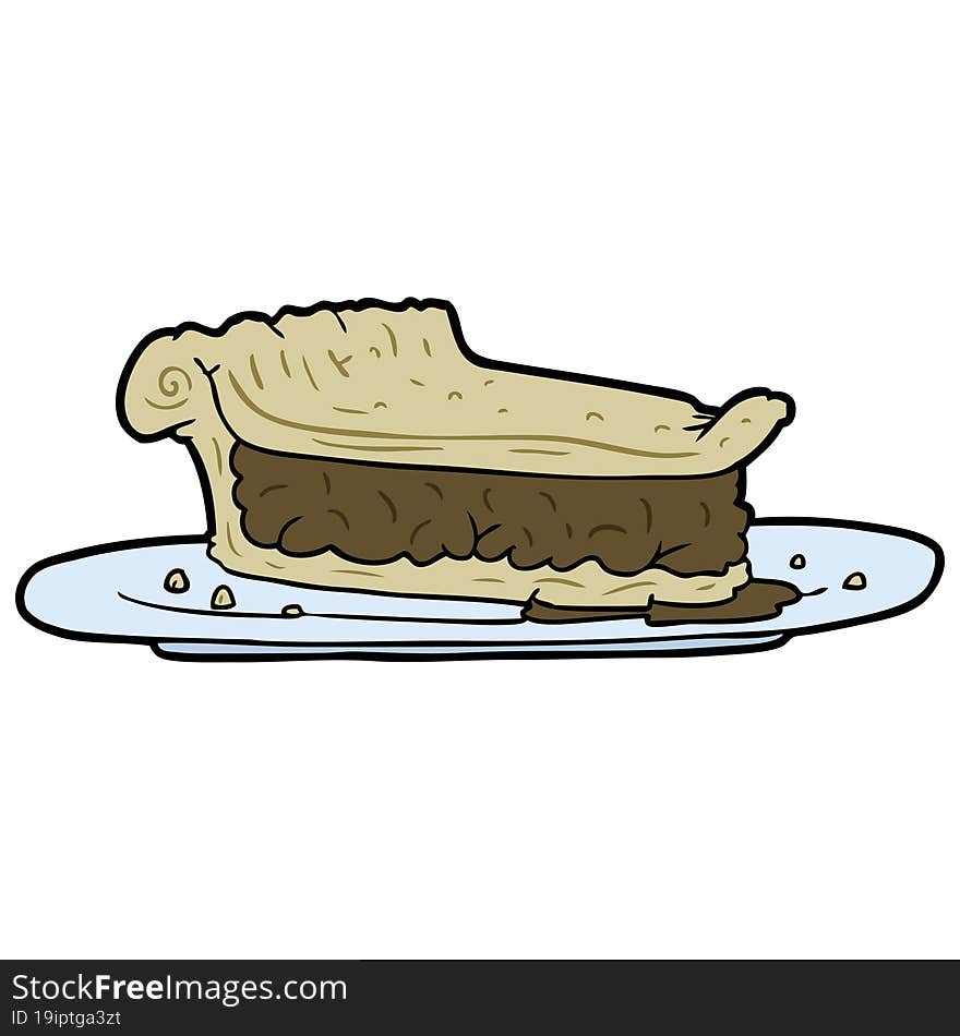 cartoon meat pie. cartoon meat pie