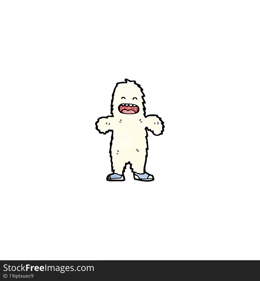 cartoon yeti