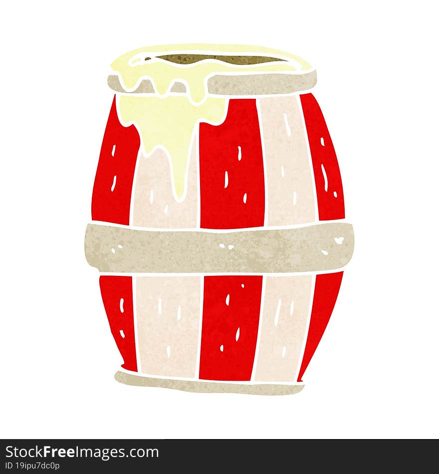 Cartoon Barrel