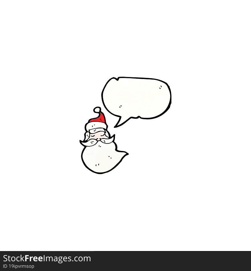 cartoon santa face