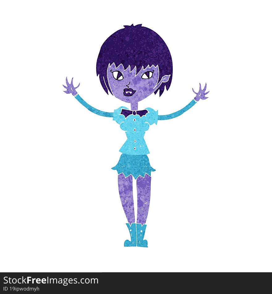 Cartoon Vampire Girl