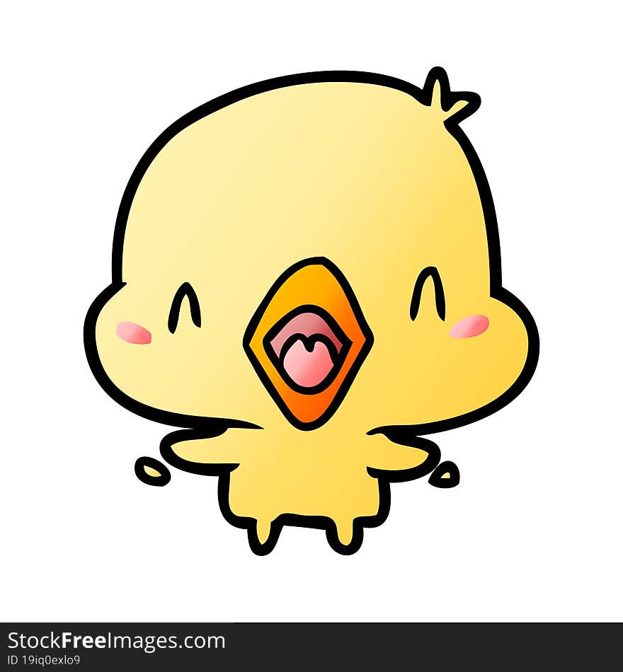 cartoon happy bird. cartoon happy bird