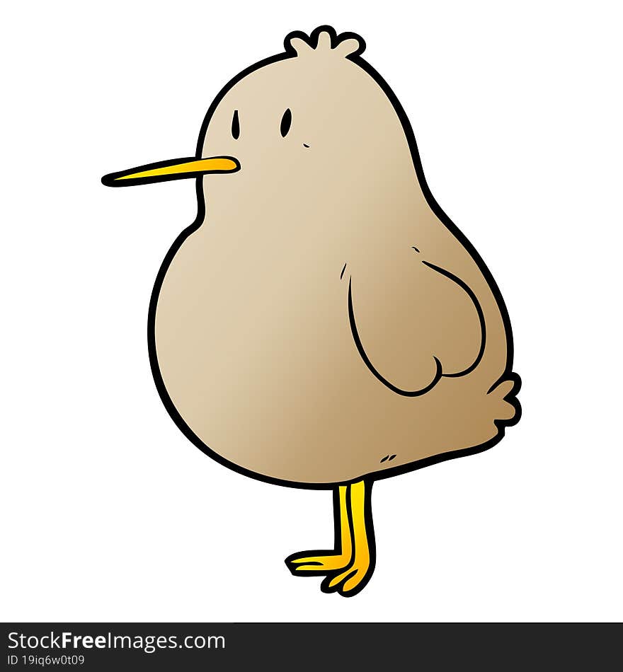 cute cartoon kiwi bird. cute cartoon kiwi bird