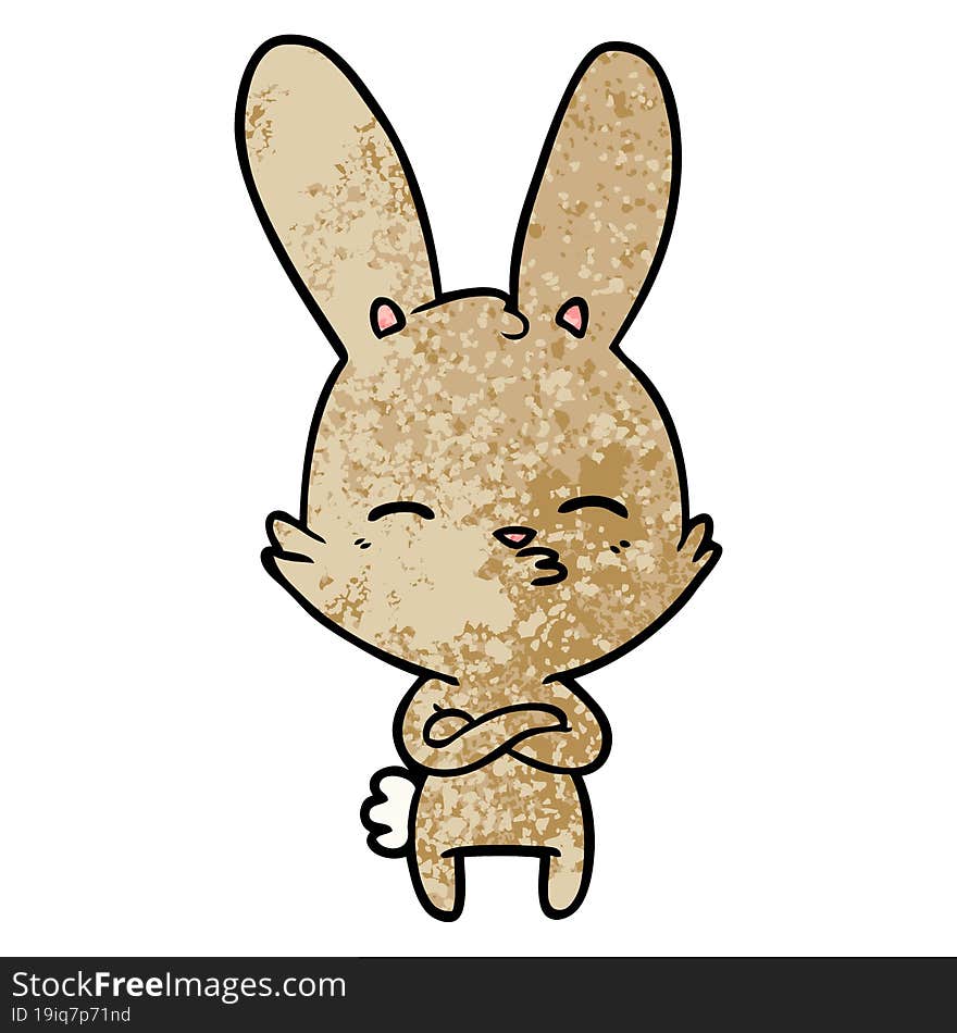 curious bunny cartoon. curious bunny cartoon