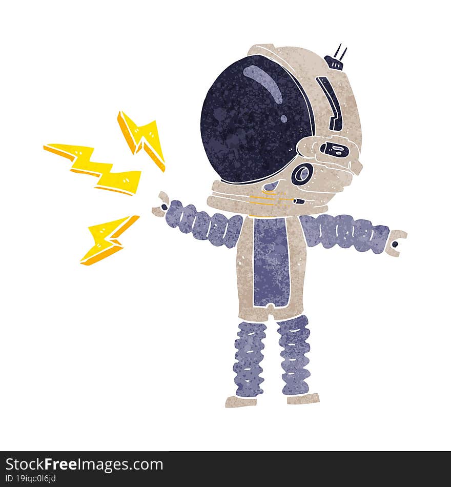 cartoon astronaut