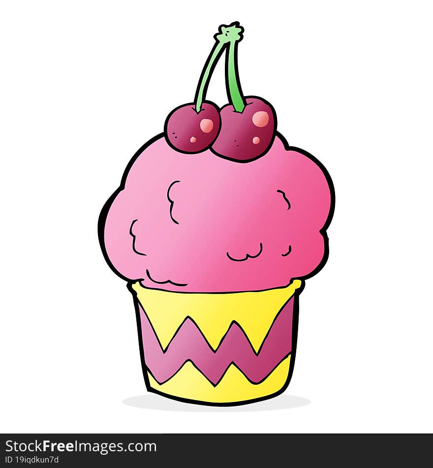 cartoon cupcake