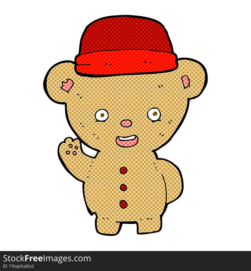 Cartoon Bear In Hat