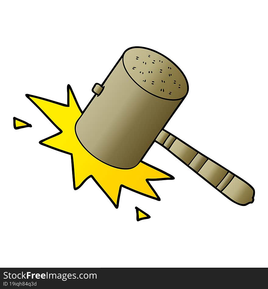 cartoon banging gavel. cartoon banging gavel