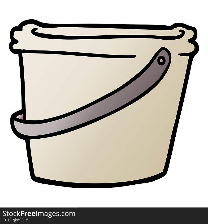 Cartoon Doodle Bucket