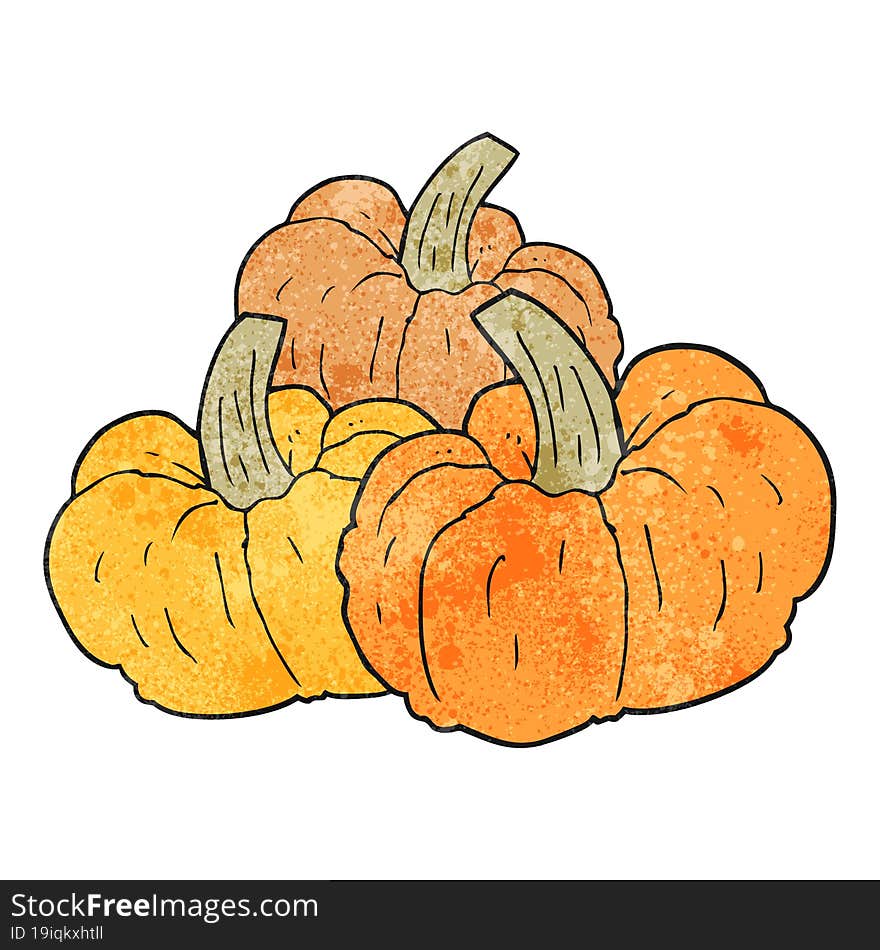 Textured Cartoon Pumpkin