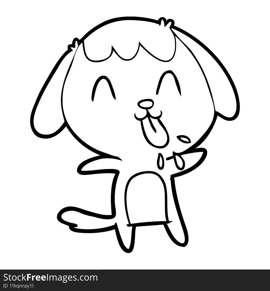 cute cartoon dog. cute cartoon dog