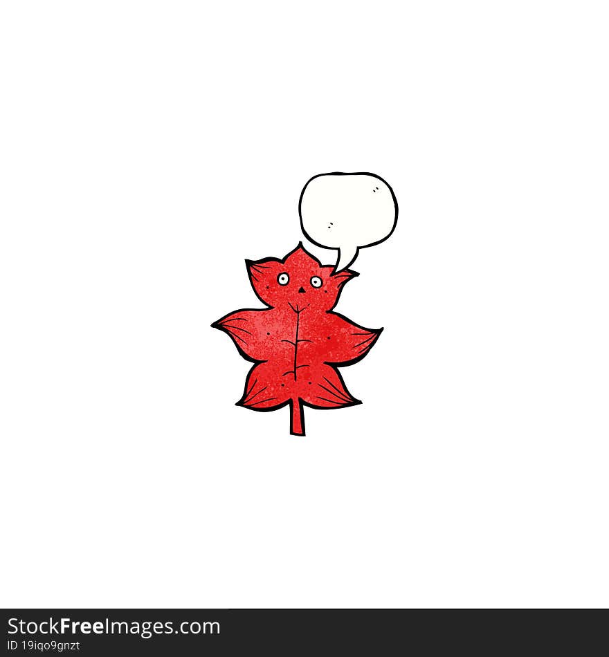 leaf cartoon character