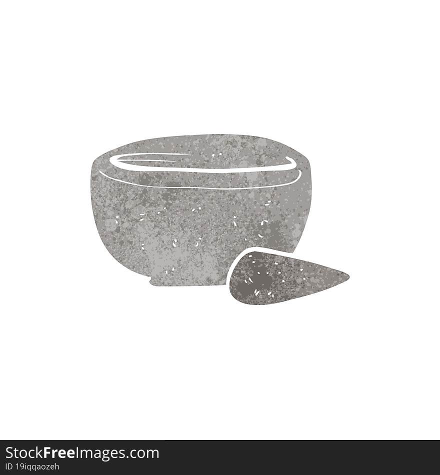 cartoon pestle and mortar