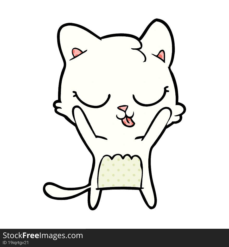 cute cartoon cat. cute cartoon cat