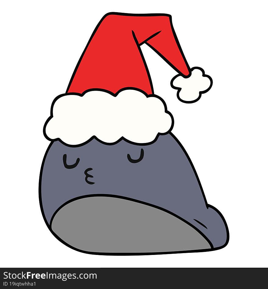 Christmas Cartoon Of Kawaii Slug