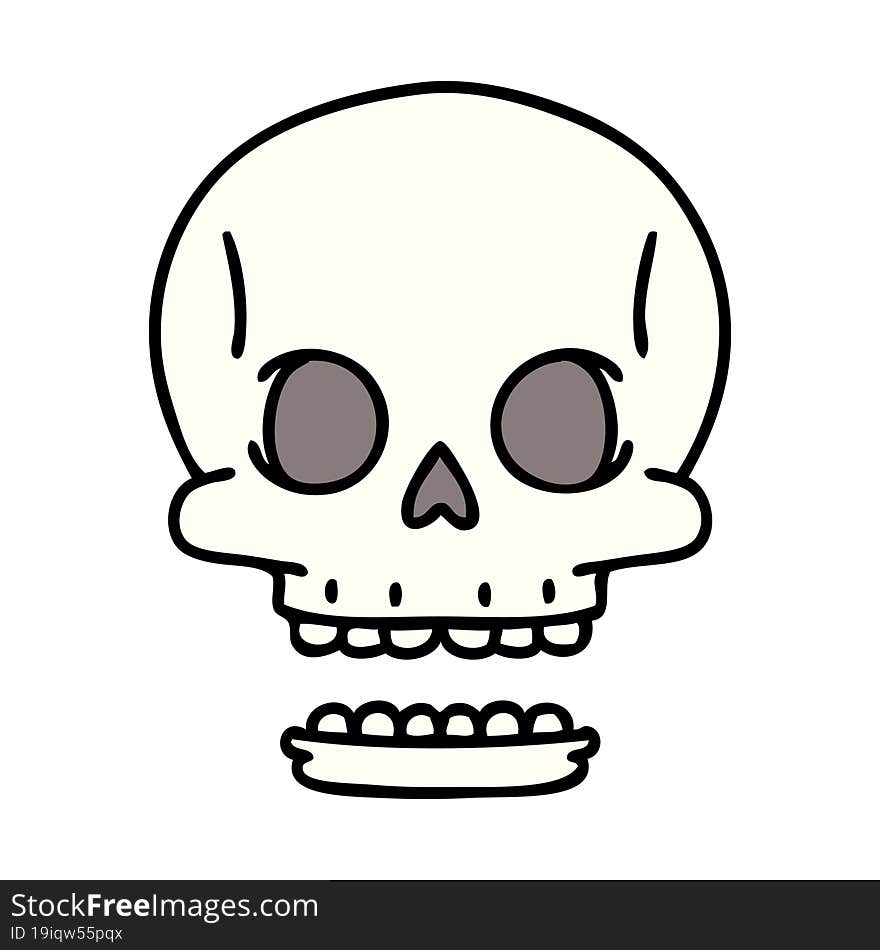 spooky halloween skull