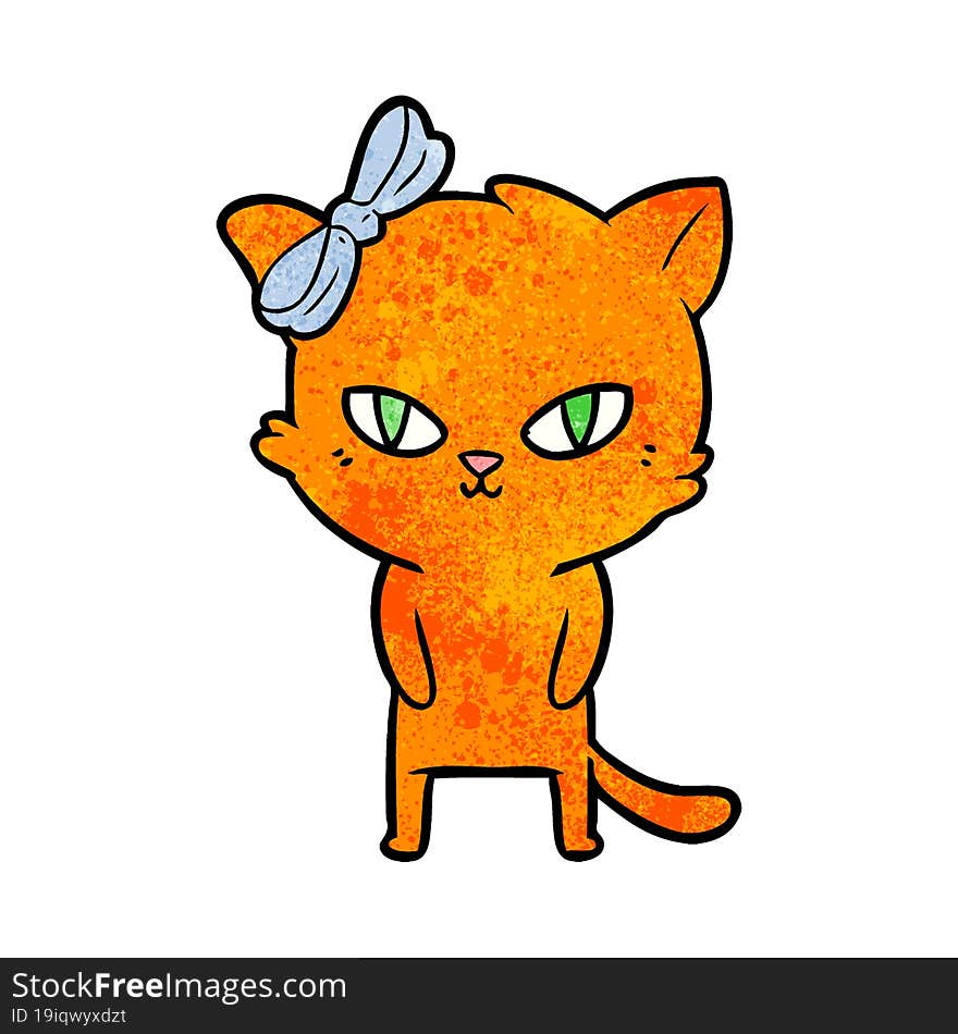 cute cartoon cat. cute cartoon cat