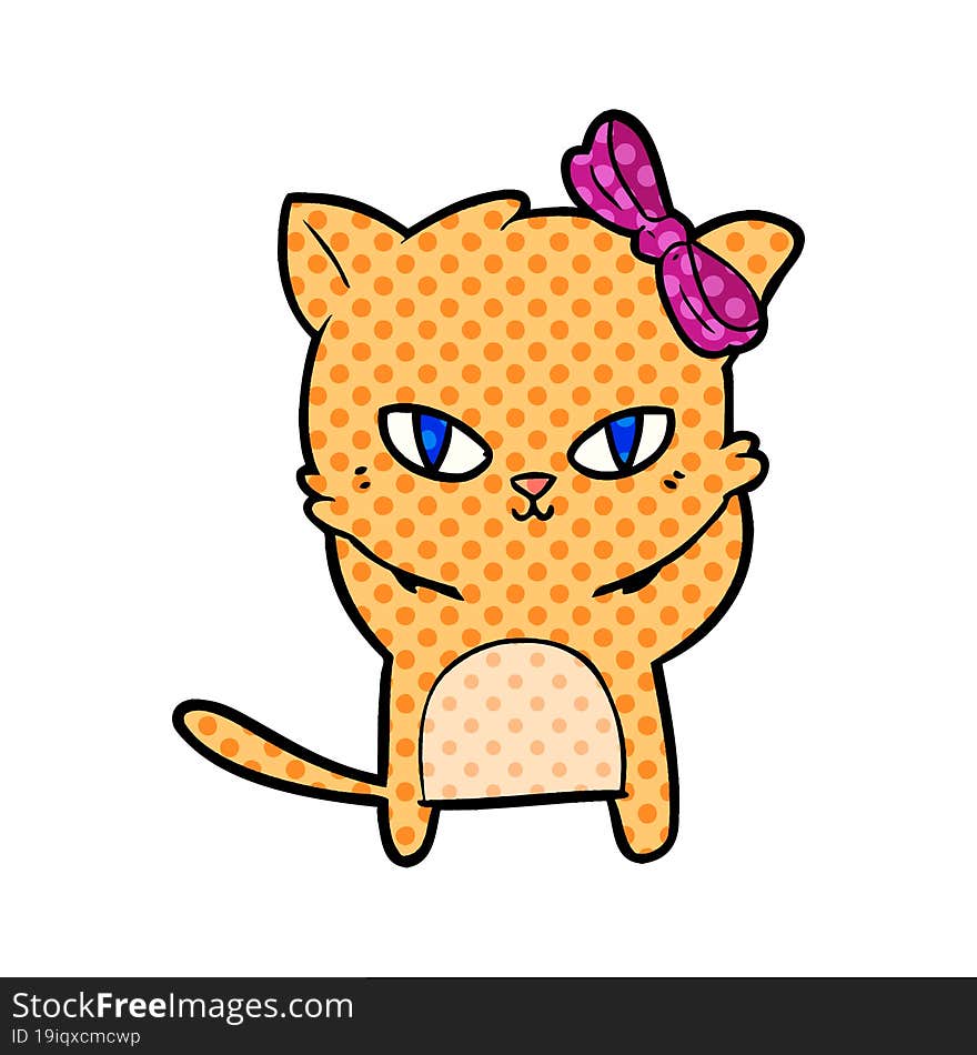 cute cartoon cat. cute cartoon cat