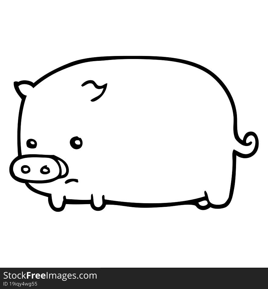 cute cartoon pig