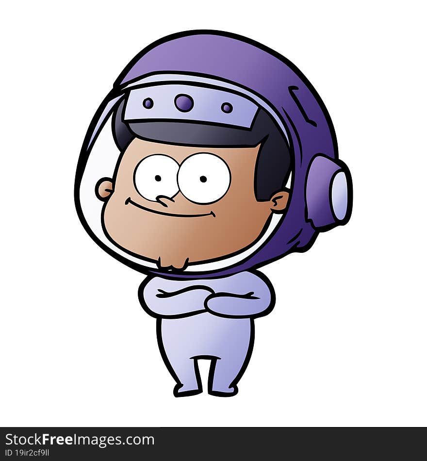 happy astronaut cartoon. happy astronaut cartoon