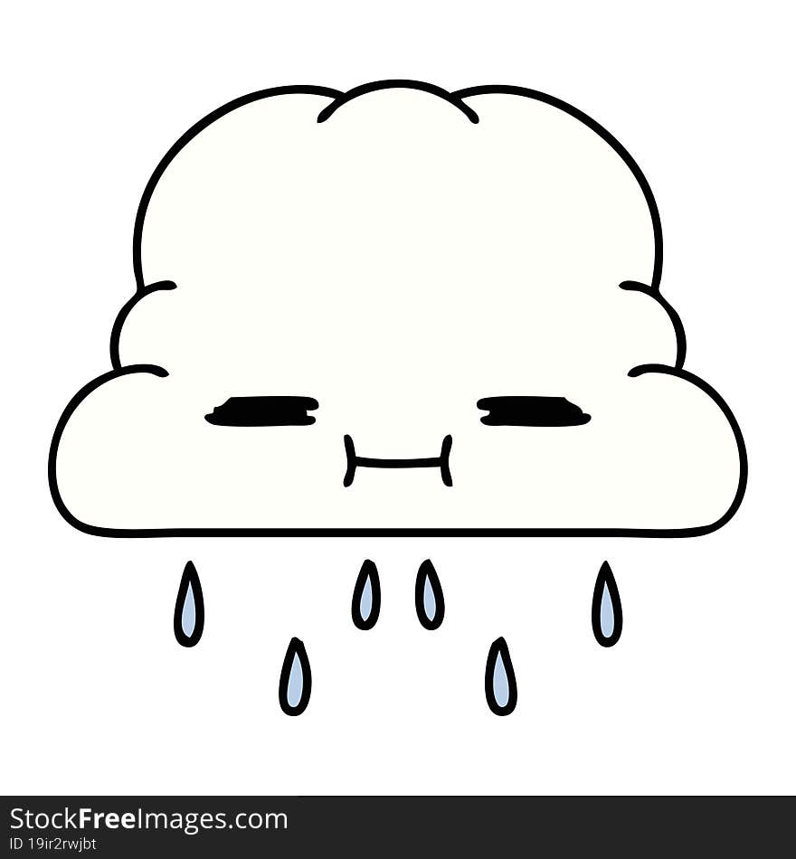 Raining Cloud With Face