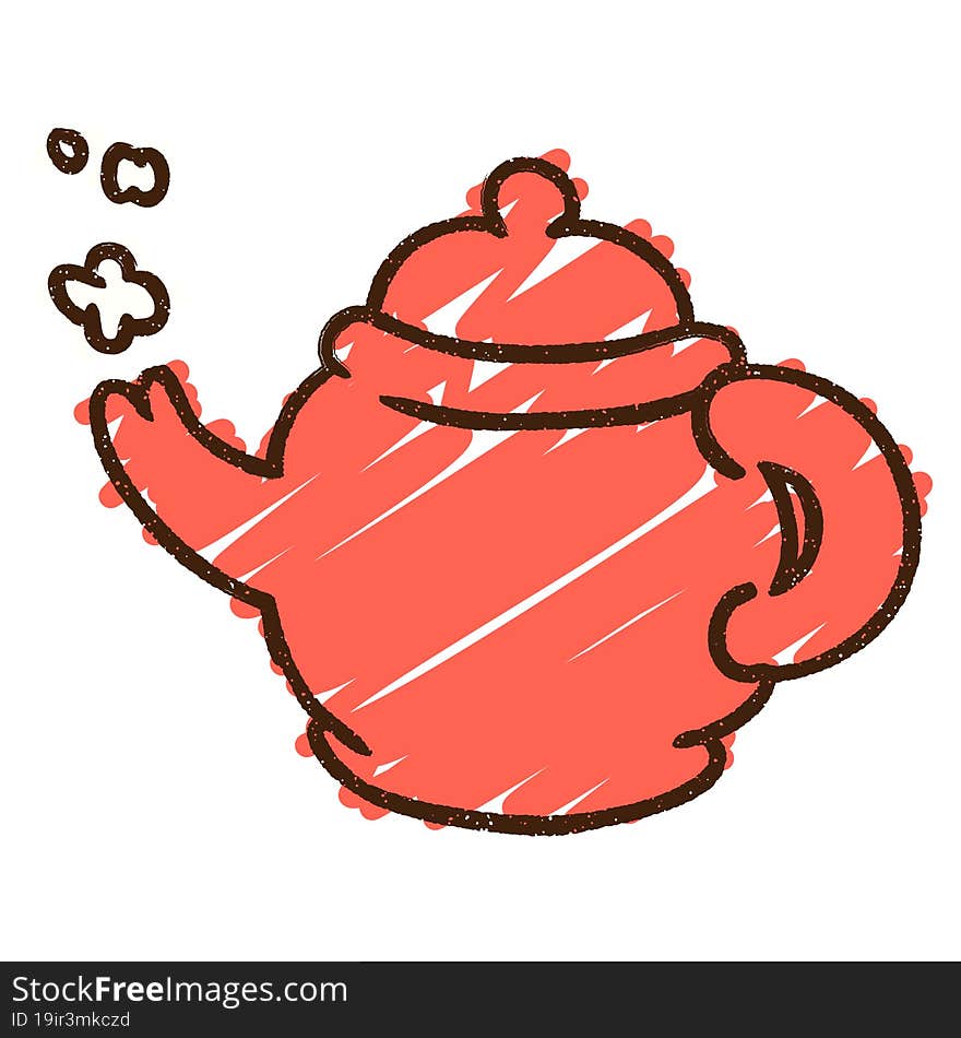 Teapot Chalk Drawing