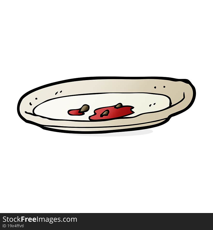 Cartoon Empty Plate