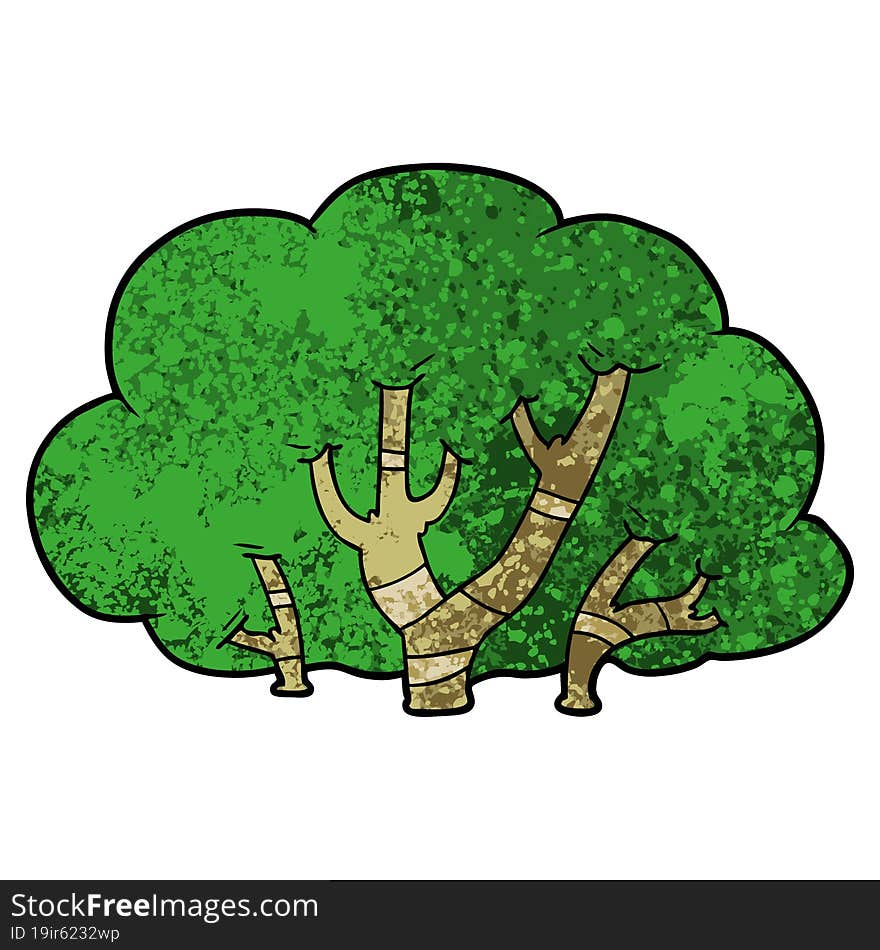 cartoon trees. cartoon trees