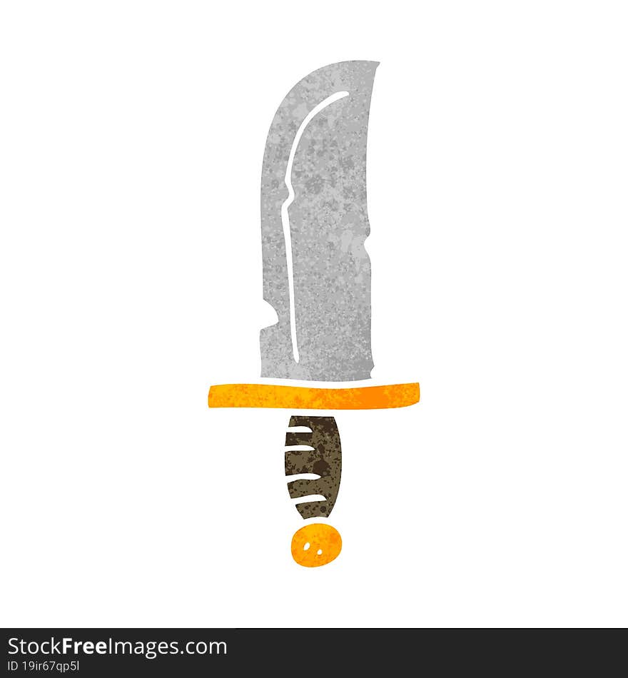 Retro Cartoon Knife