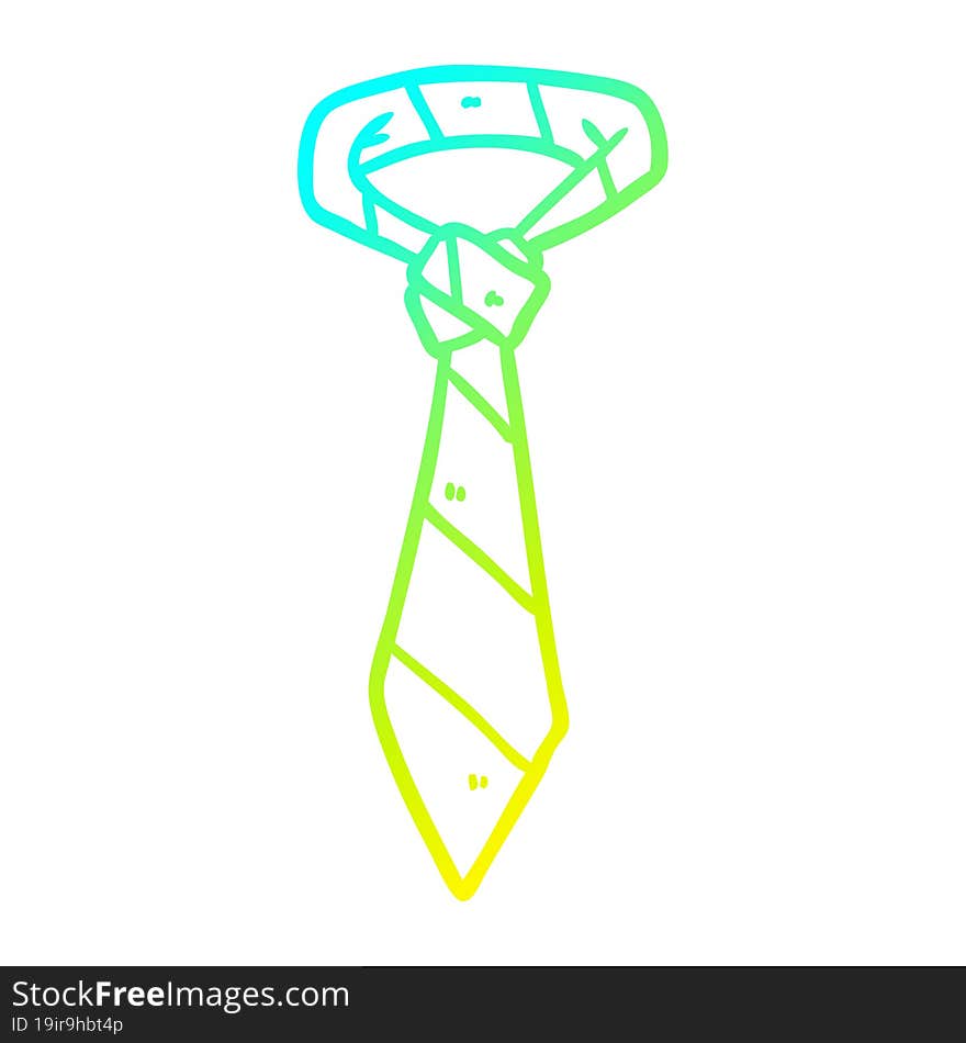 cold gradient line drawing striped office tie