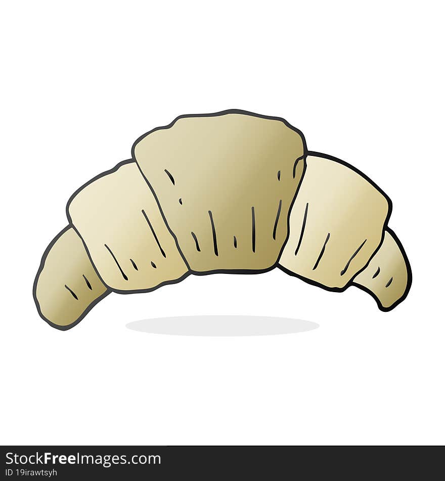 cartoon croissant