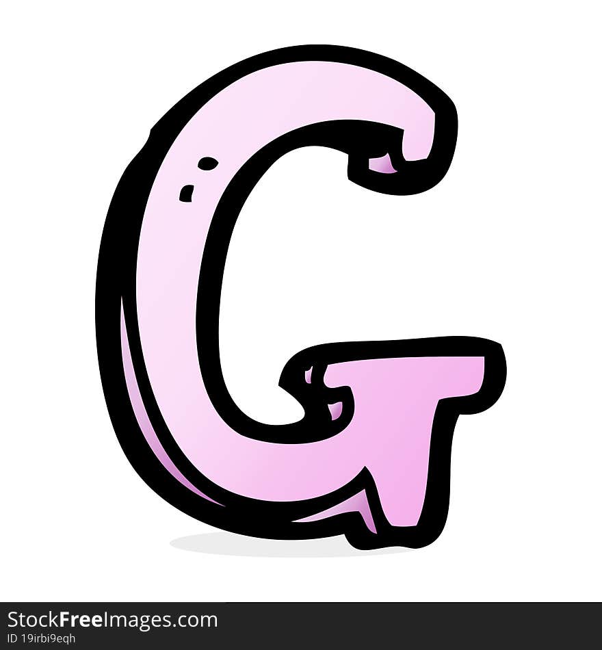 cartoon letter G