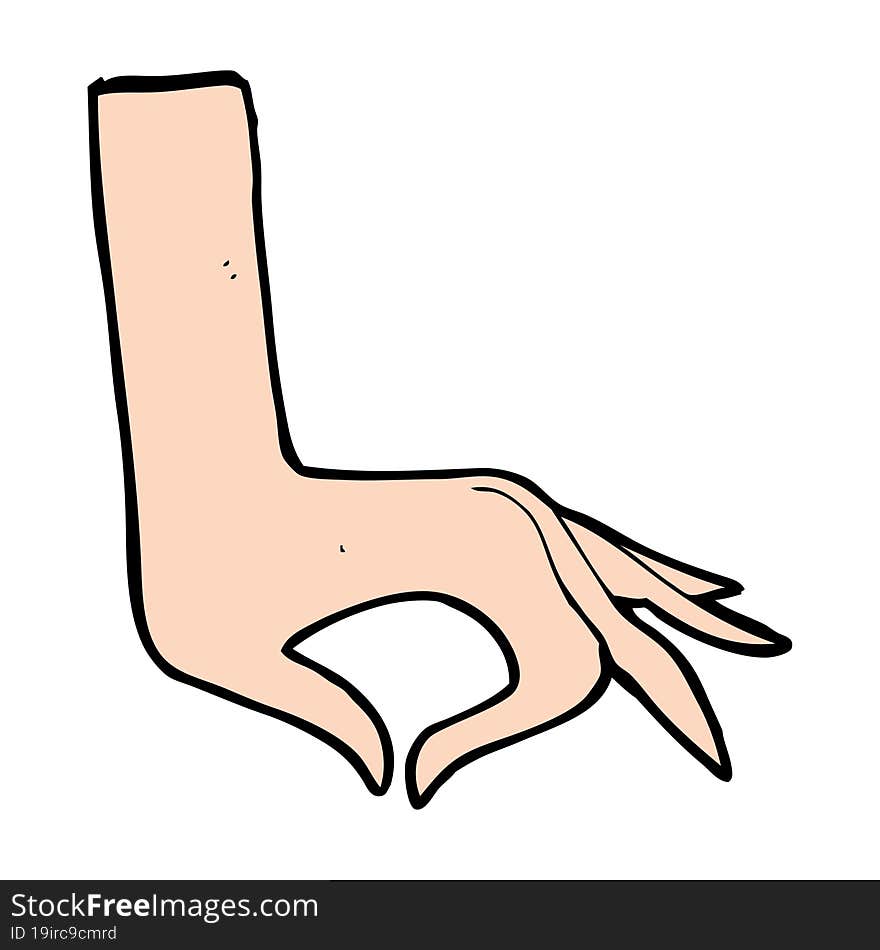 cartoon hand symbol