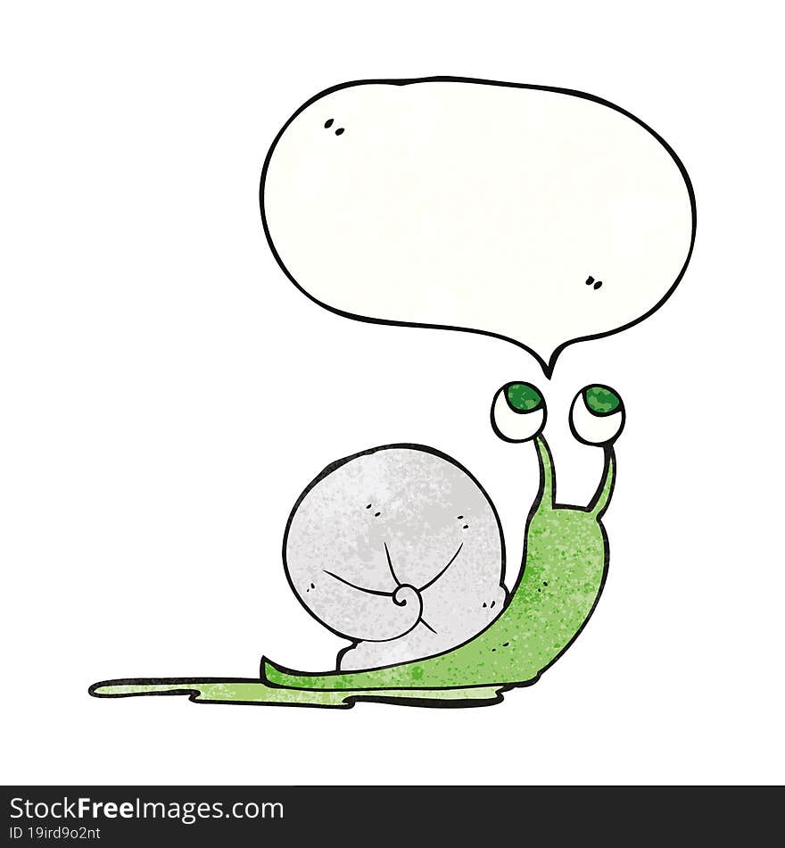 texture speech bubble cartoon snail