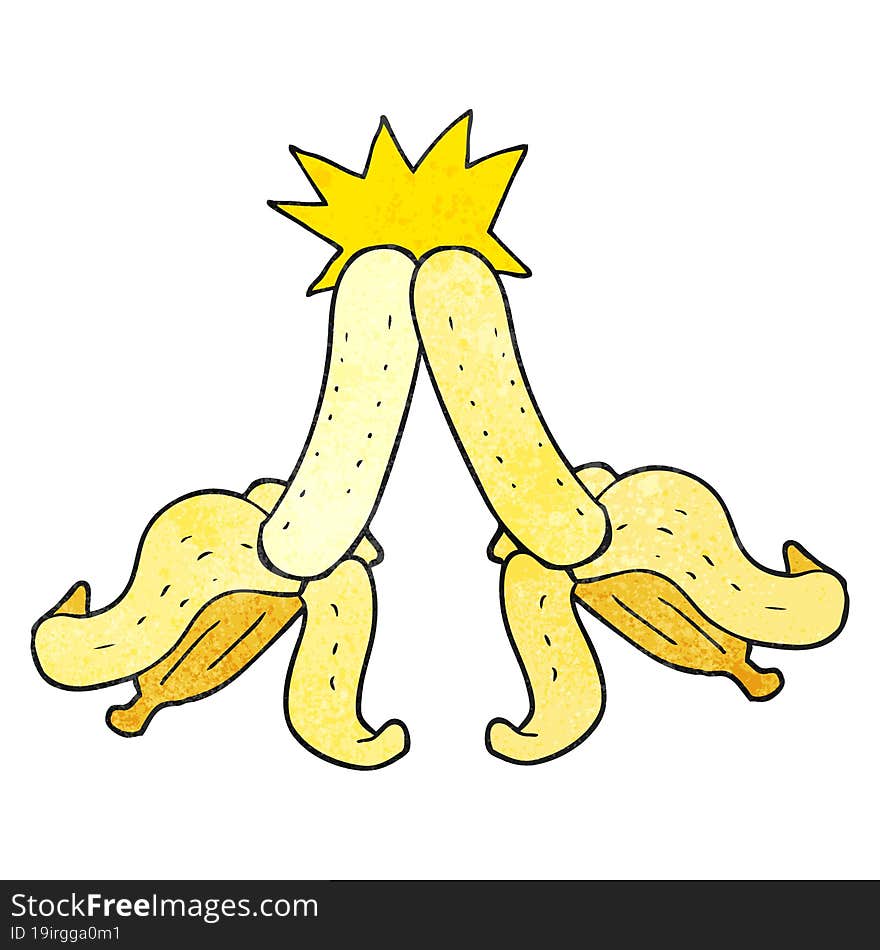 texture cartoon embarrassing magic banana touch