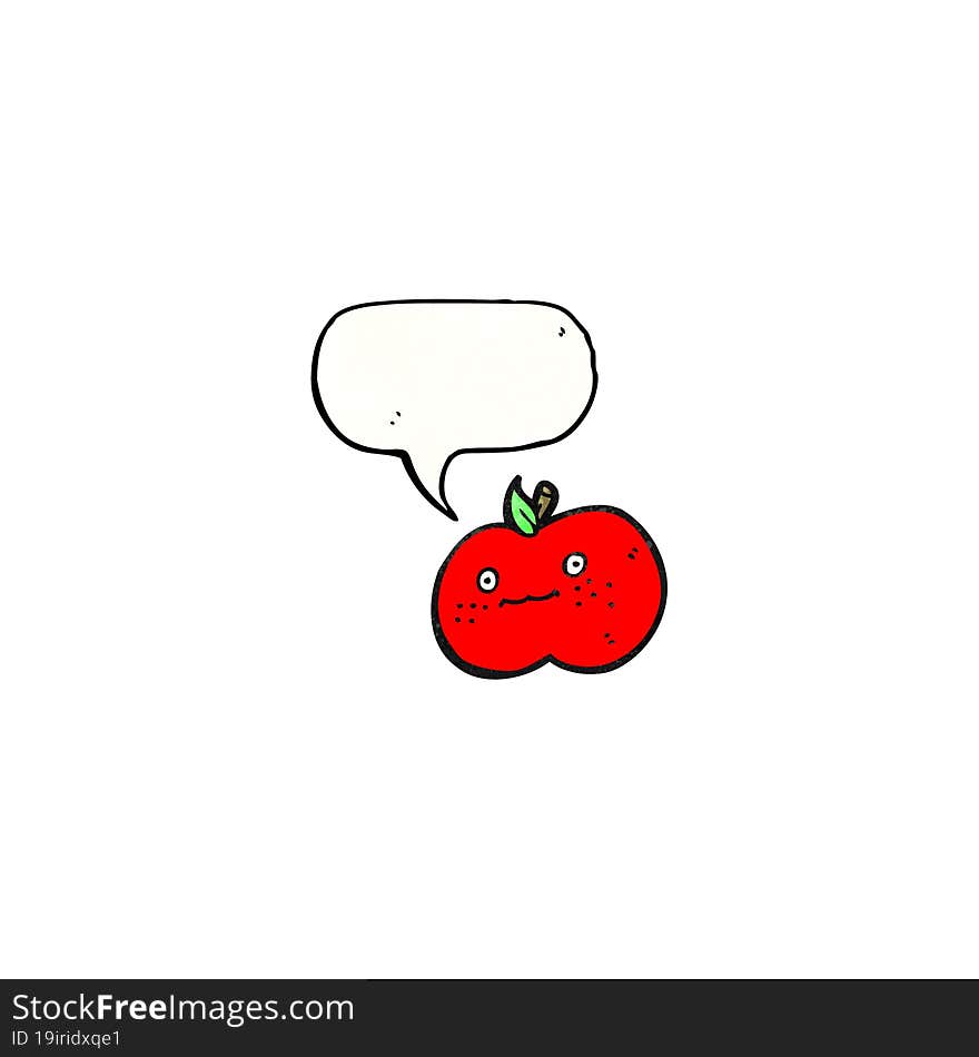 Cute Apple Cartoon