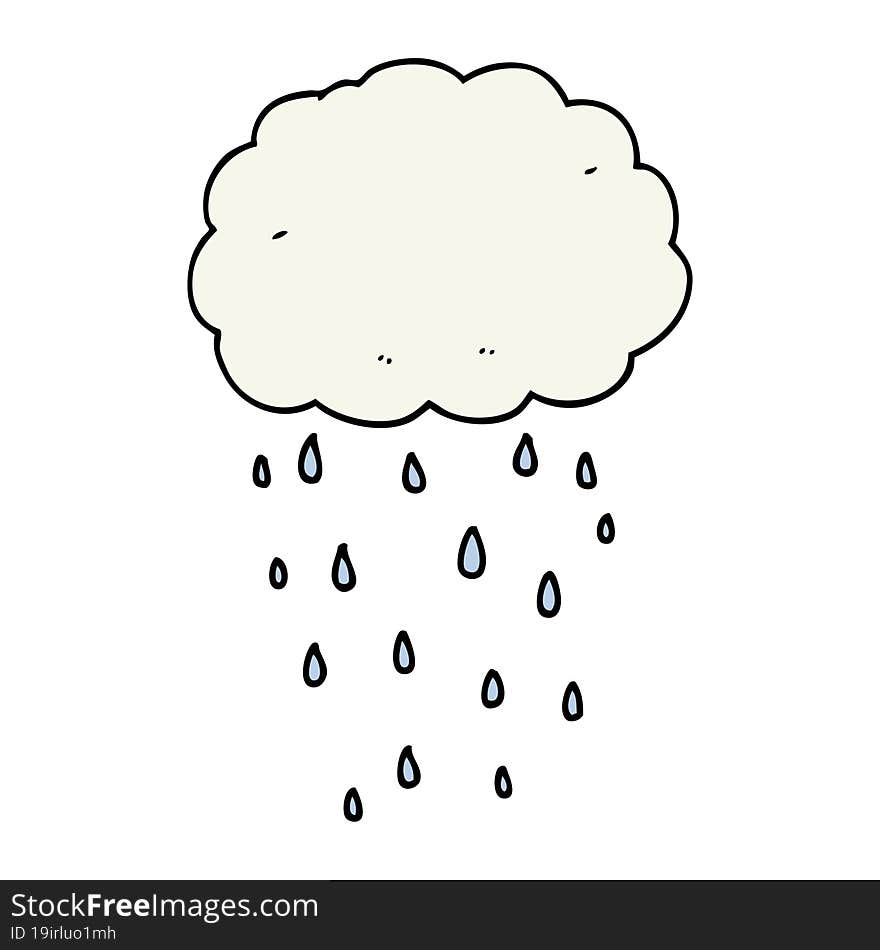 cartoon rain cloud