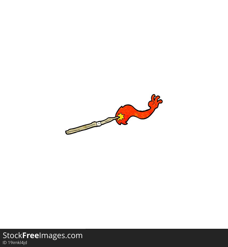 cartoon magic wand