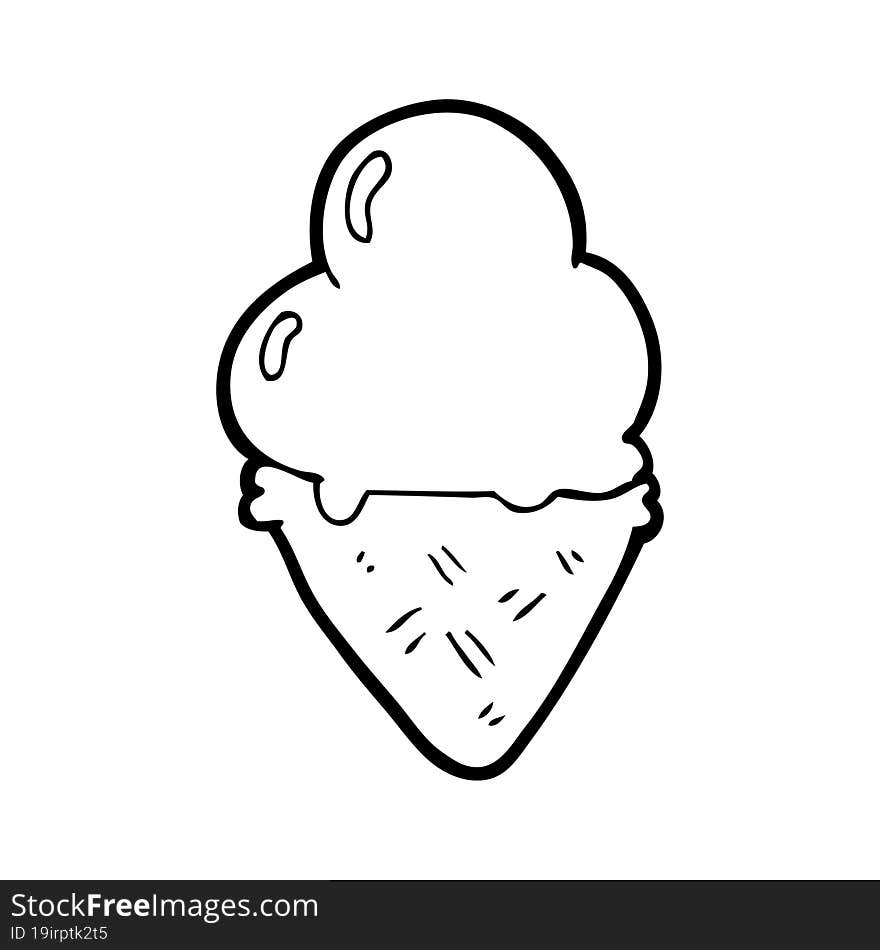 cartoon ice cream