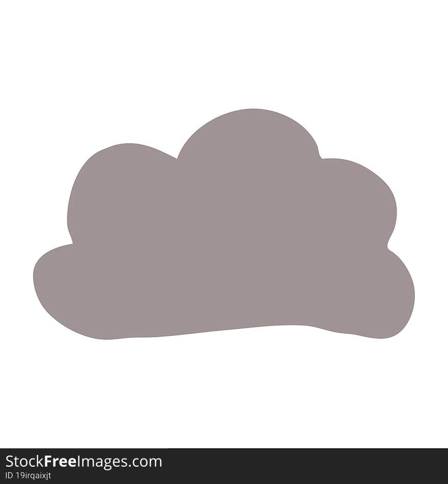 Cartoon Doodle Weather Cloud