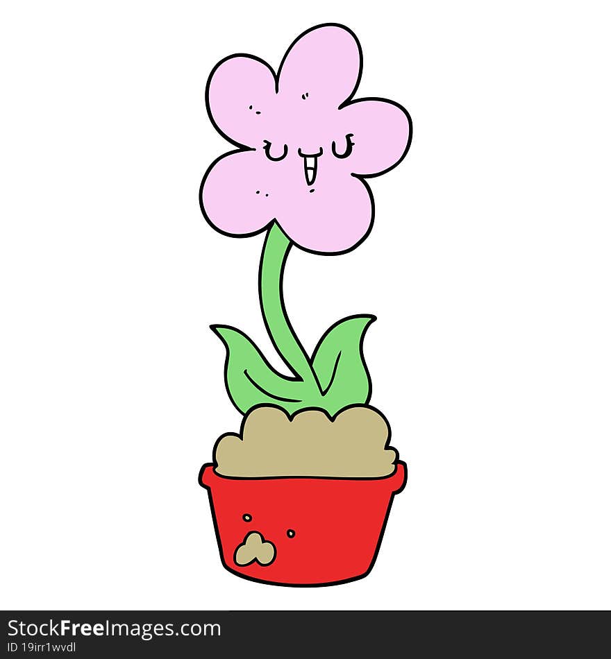 cute cartoon flower