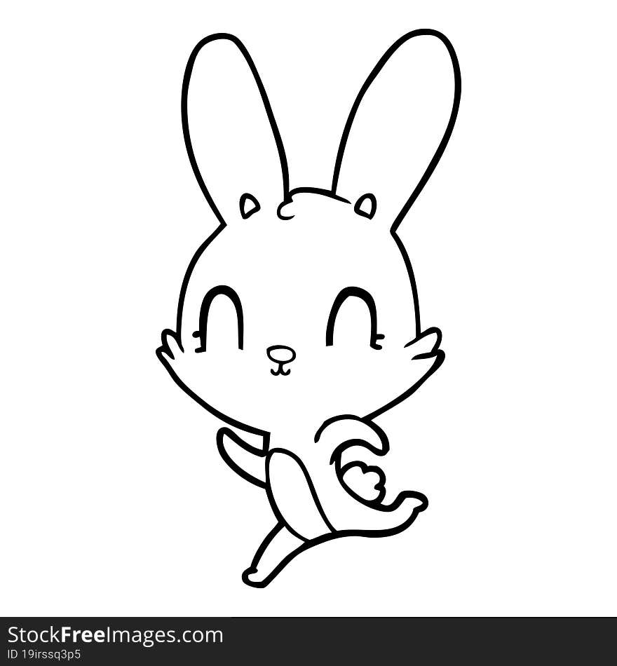 cute cartoon rabbit. cute cartoon rabbit