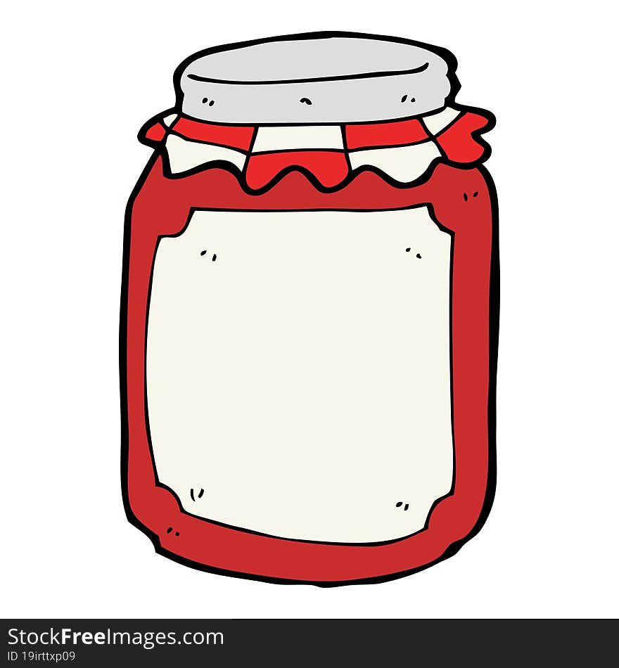 Cartoon Jar Of Preserve