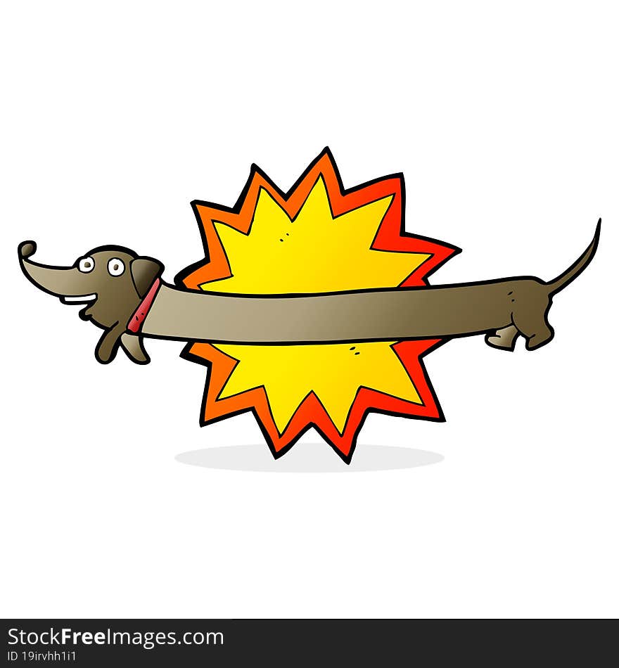 bang! it\'s a sausage dog