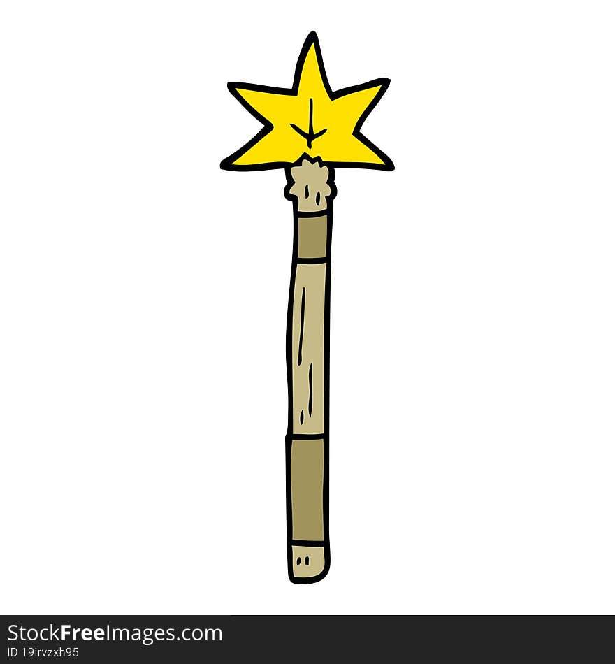 cartoon doodle wand