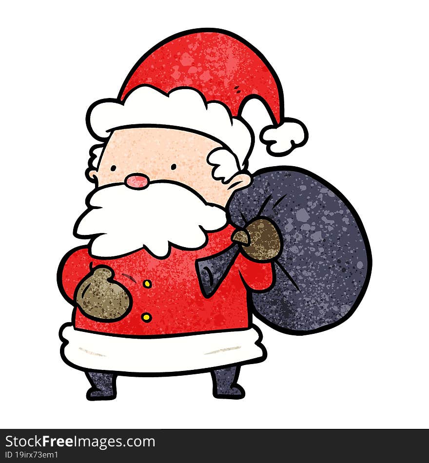 cartoon santa claus. cartoon santa claus