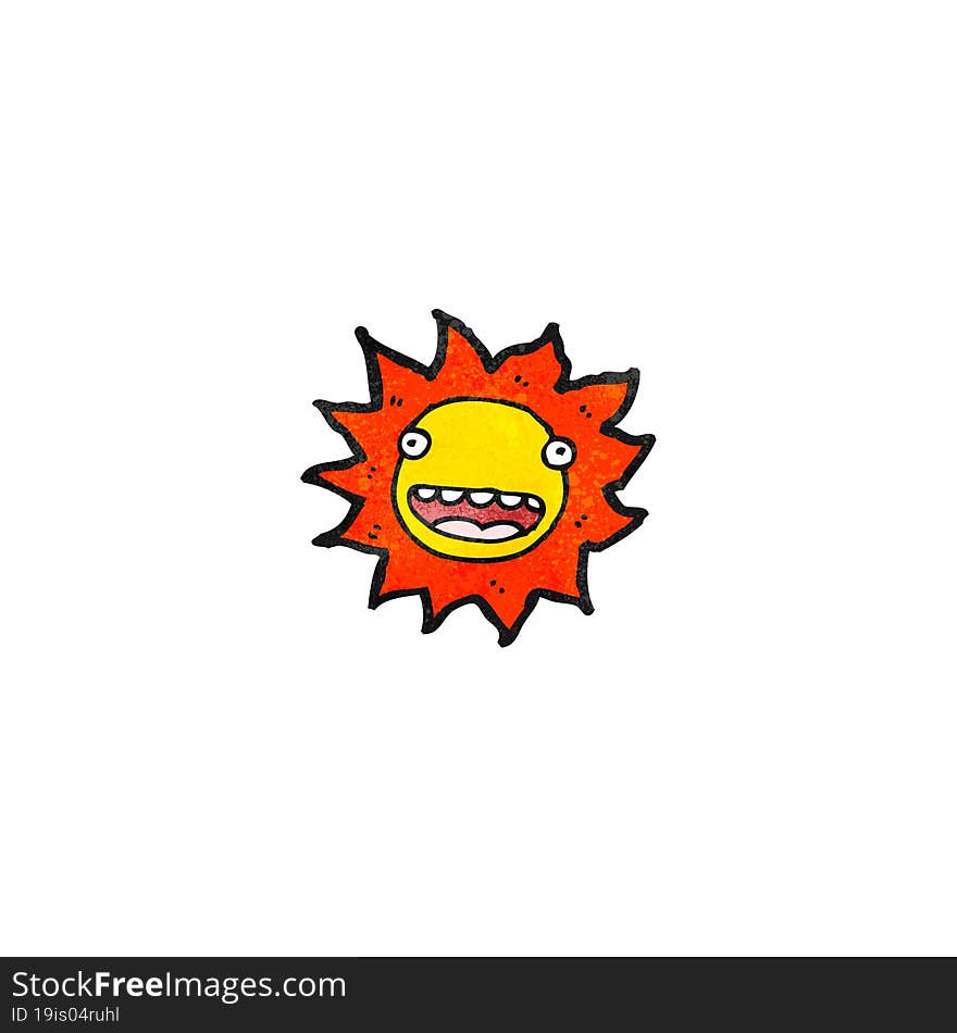 cartoon sun